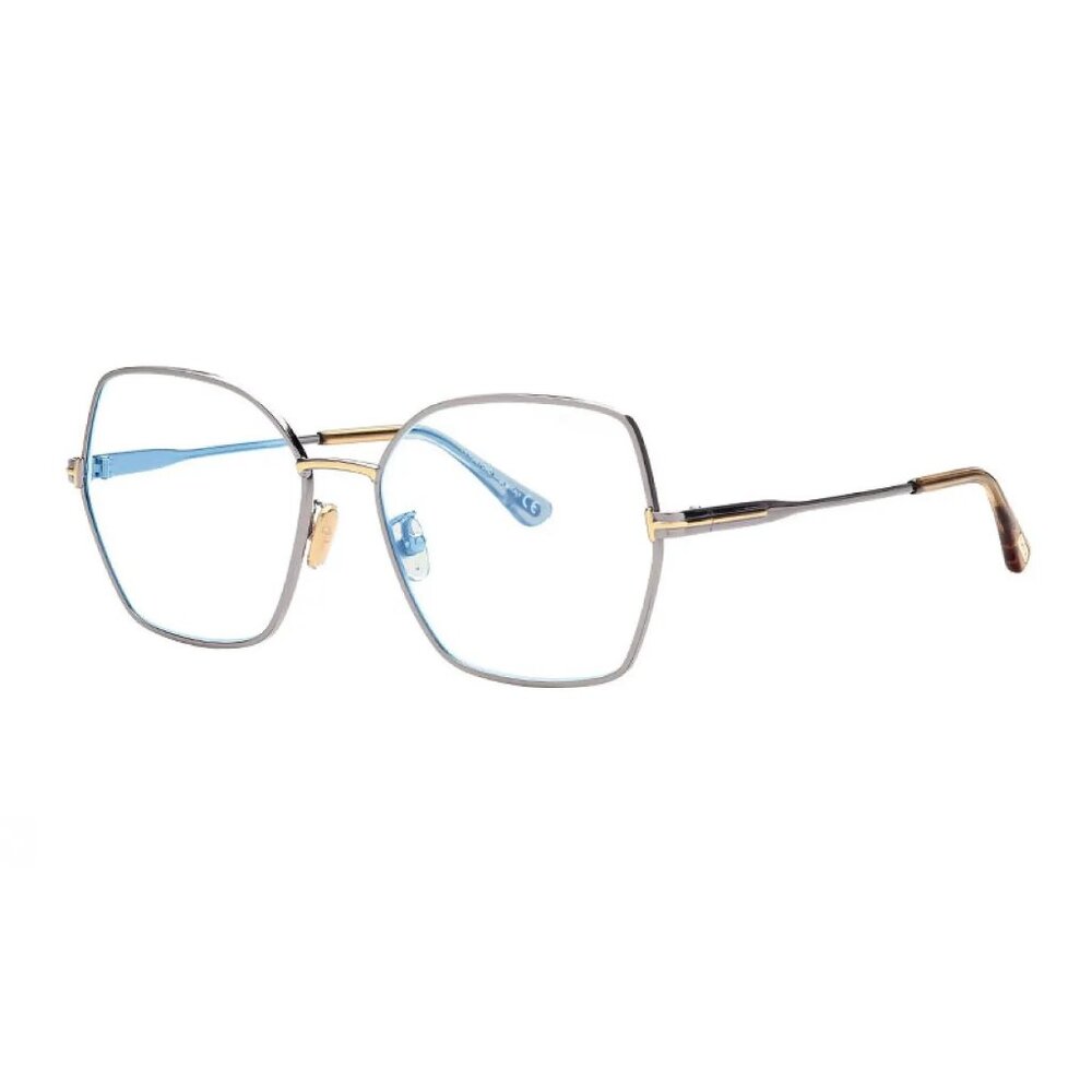 NEW TOM FORD EYEGLASSES RUTHENIUM WOMEN BUTTERFLY EYEWEAR